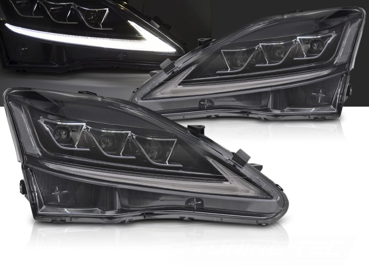 LAMPY PRZEDNIE REFLEKTORY LED LEXUS IS 06-13 BLACK