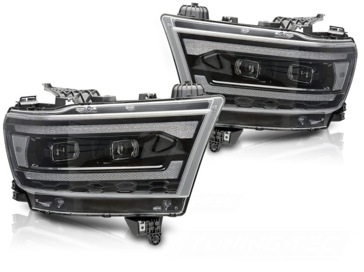 LAMPY PRZEDNIE REFLEKTORY DODGE RAM 19-22 FULL LED
