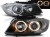 LAMPY PRZEDNIE REFLEKTORY ANGEL EYES BLACK BMW SERII 3 E90/E91 05-08