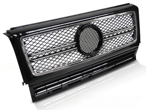 ATRAPA GRILL BLACK CHROME MERCEDES G-KLASA W463 90-12