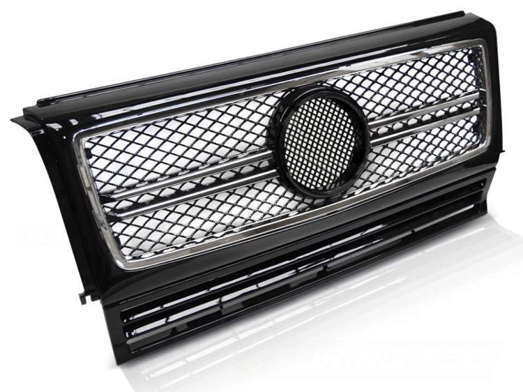 ATRAPA GRILL BLACK CHROME MERCEDES G-KLASA W463 90-12