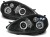 LAMPY PRZEDNIE REFLEKTORY FIAT GRANDE PUNTO 09.05-08 ANGEL EYES BLACK
