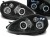 LAMPY PRZEDNIE REFLEKTORY FIAT GRANDE PUNTO 09.05-08 ANGEL EYES BLACK