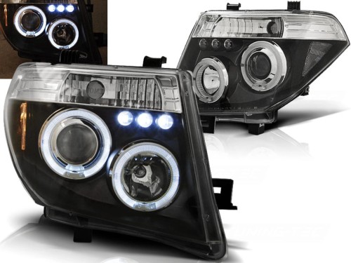LAMPY PRZEDNIE REFLEKTORY NISSAN NAVARA D40/PATHFINDER 05-10 BLACK