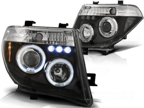 LAMPY PRZEDNIE REFLEKTORY NISSAN NAVARA D40/PATHFINDER 05-10 BLACK