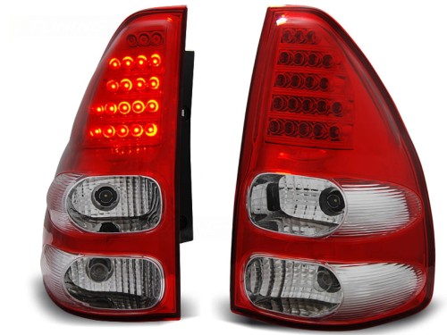 LAMPY TYLNE RED WHITE LED TOYOTA LAND CRUISER 120 03-09