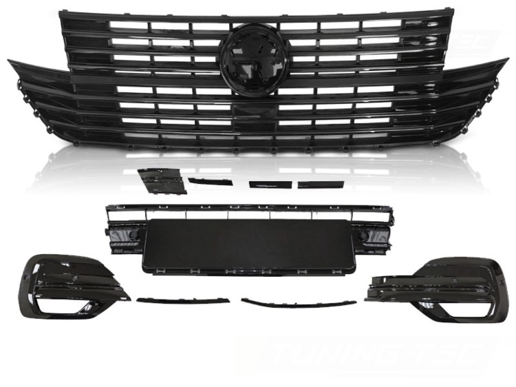 GRILL ATRAPA BODY KIT SPORT BLACK VW T6.1 2020+