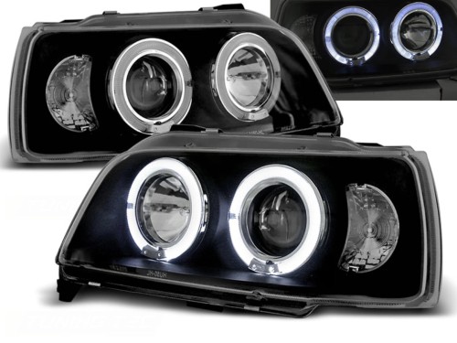 LAMPY PRZEDNIE REFLEKTORY RENAULT CLIO 06.90-95 ANGEL EYES BLACK