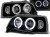 LAMPY PRZEDNIE REFLEKTORY RENAULT CLIO 06.90-95 ANGEL EYES BLACK