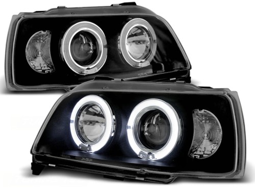 LAMPY PRZEDNIE REFLEKTORY RENAULT CLIO 06.90-95 ANGEL EYES BLACK
