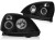 LAMPY PRZEDNIE REFLEKTORY RENAULT CLIO II 01-05 ANGEL EYES CCFL BLACK