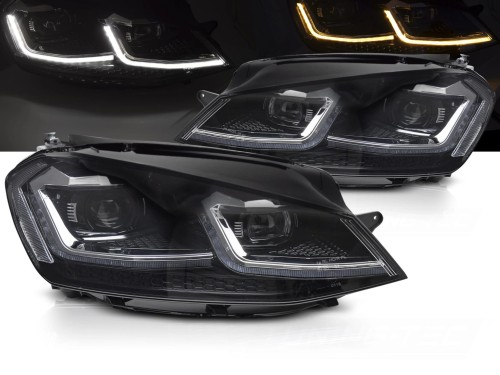 LAMPY PRZEDNIE SILVER LED SEQ DRL VW GOLF VII 13-17