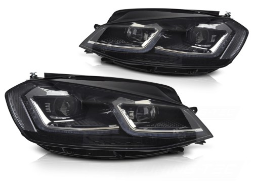 LAMPY PRZEDNIE SILVER LED SEQ DRL VW GOLF VII 17-19