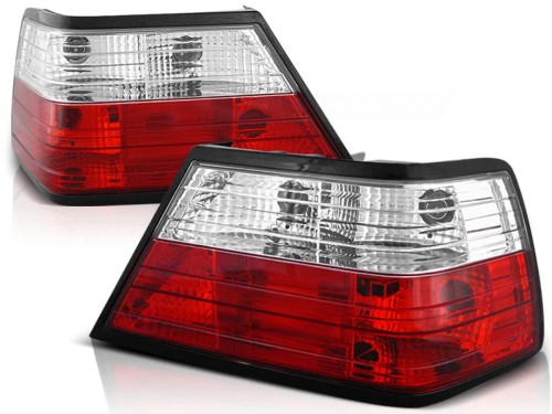 LAMPY TYLNE RED WHITE MERCEDES W124 E-KLASA 01.85-06.95