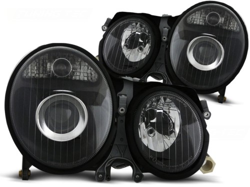 LAMPY PRZEDNIE REFLEKTORY BLACK MERCEDES W210 E-KLASA 06.99-03.02