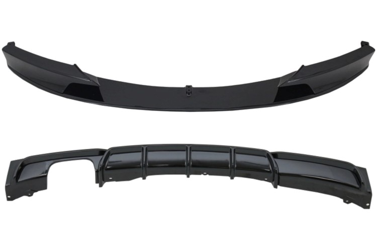 DOKŁADKA ZDERZAKA DYFUZOR BMW 3 SERII F30 F31 M-PERFORMANCE CZARNY POŁYSK