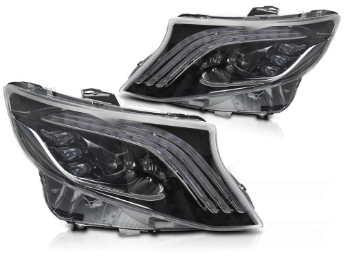 LAMPY PRZEDNIE FULL LED SEQ DRL MERCEDES V-CLASS / VITO W447 14-23