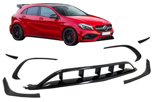 PAKIET AERO DOKŁADKA ZDERZAKA PRZEDNIEGO MERCEDES A KLASA W176 FACELIFT 15+