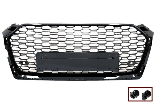 NAZWA PRODUKTU: PRZEDNI GRILL BEZ EMBLEMÓW DO AUDI A5 F5 (2017-2019) RS DES