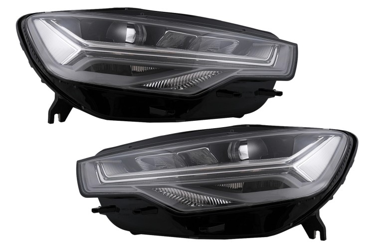REFLEKTORY LAMPY PRZEDNIE LED AUDI A6 C7 4G 11-14 KONWERSJA Z XENON NA LED