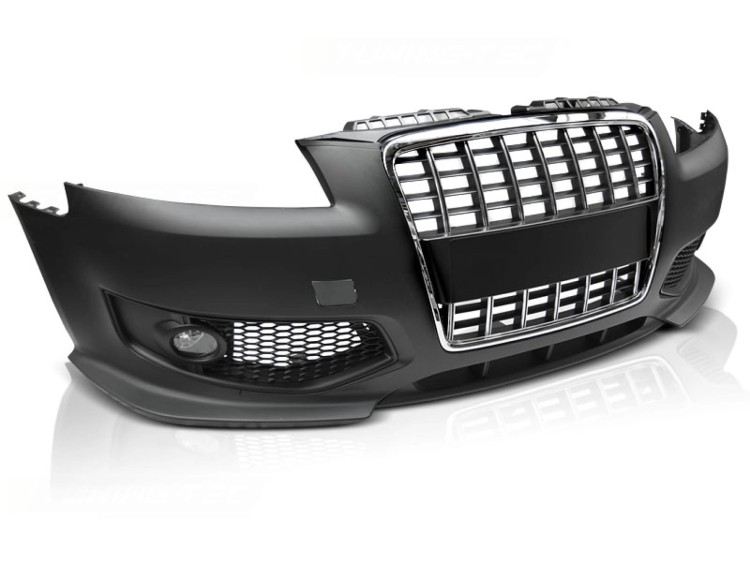 ZDERZAK PRZEDNI CHROME BLACK RS3 AUDI A3 8P 06.05-04.08