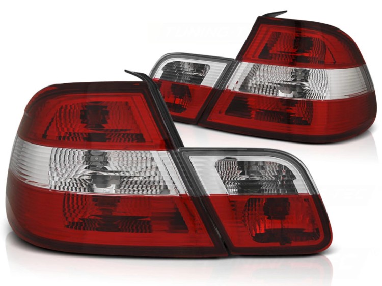 LAMPY TYLNE RED WHITE BMW E46 04.99-03.03 COUPE