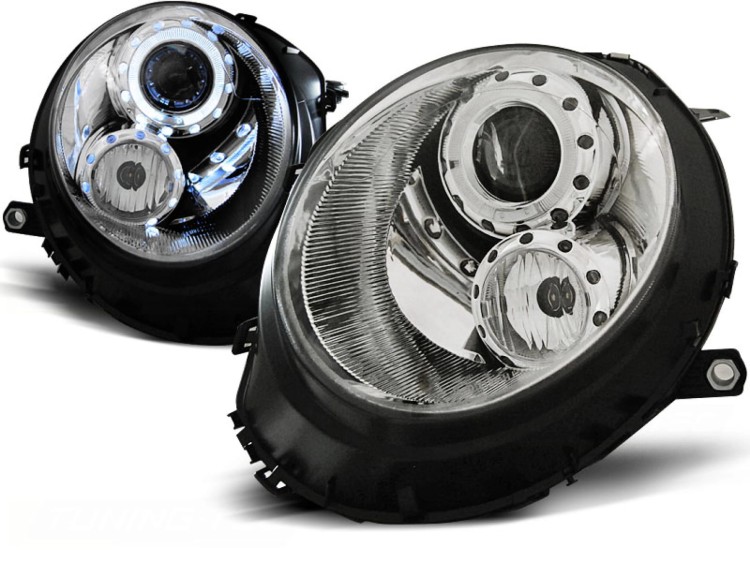 LAMPY PRZEDNIE REFLEKTORY CHROME MINI COOPER 06-14