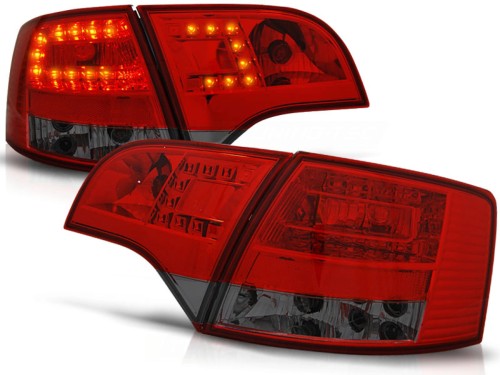 LAMPY TYLNE RED SMOKE AUDI A4 B7 11.04-03.08 AVANT LED