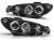 LAMPY PRZEDNIE REFLEKTORY PEUGEOT 206 02+ ANGEL EYES BLACK