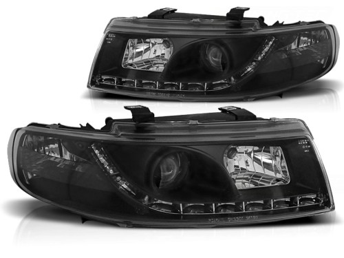 LAMPY PRZEDNIE REFLEKTORY BLACK SEAT LEON TOLEDO 04.99-08.04