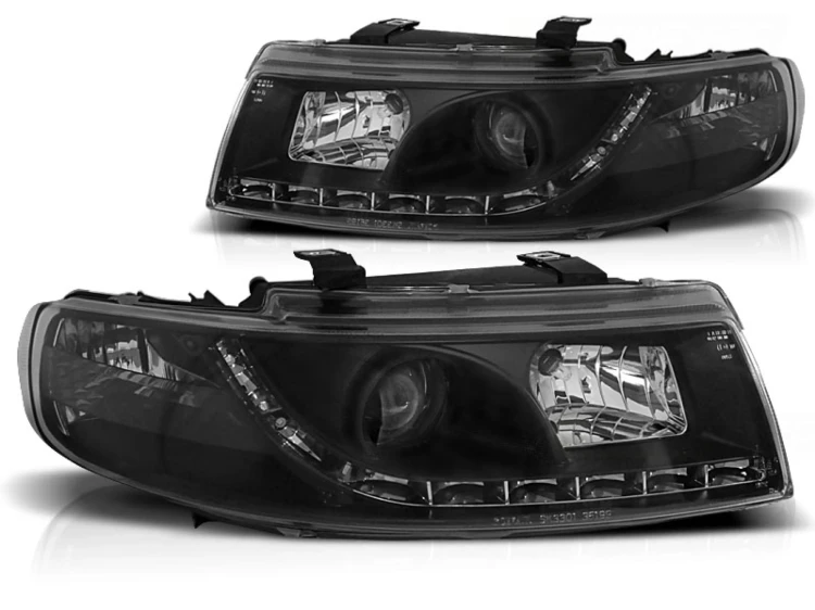 LAMPY PRZEDNIE REFLEKTORY BLACK SEAT LEON TOLEDO 04.99-08.04