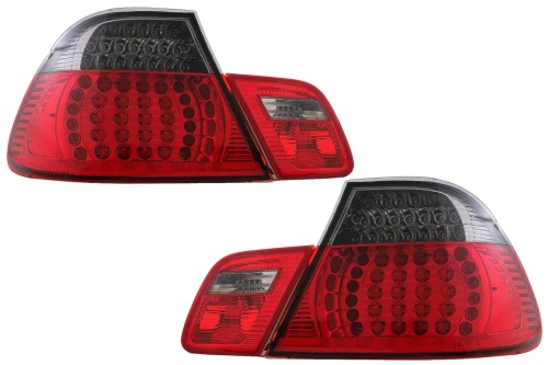 TYLNE LAMPY LED BMW 3 SERII E46 COUPE 2D (1998-2003) CZERWONO CZARNE