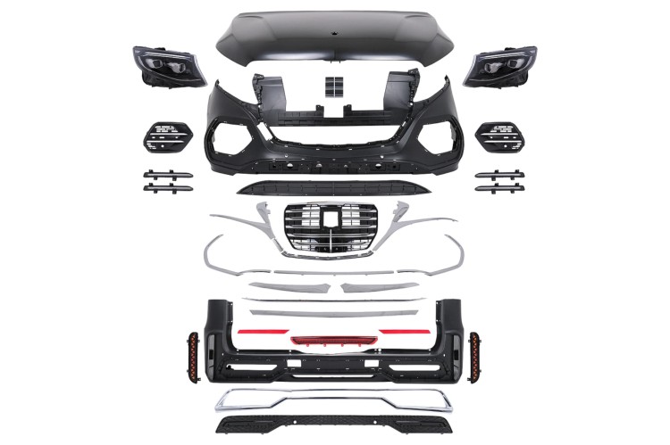 BODY KIT ZDERZAK LAMPY MERCEDES V KLASA W447 14-23 KONWERSJA FACELIFT 2024