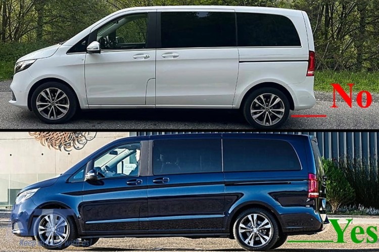 BODY KIT ZDERZAK LAMPY MERCEDES V KLASA W447 14-23 KONWERSJA FACELIFT 2024