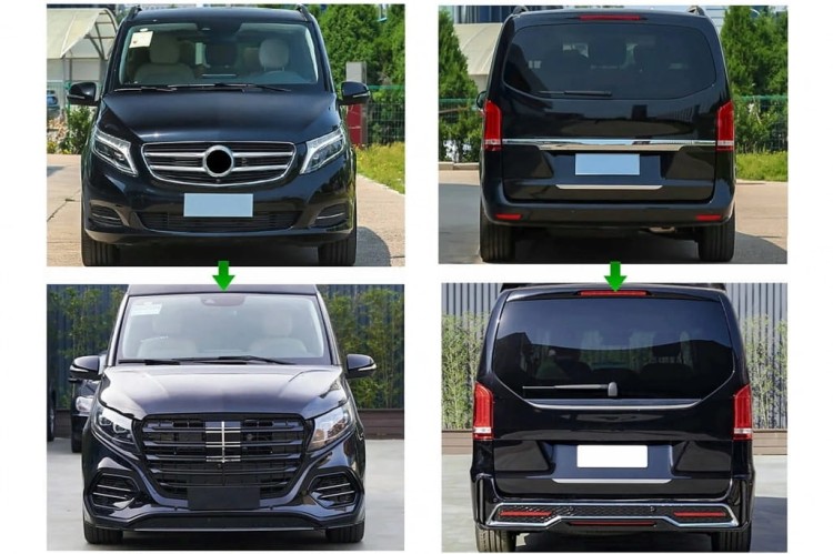 BODY KIT ZDERZAK LAMPY MERCEDES V KLASA W447 14-23 KONWERSJA FACELIFT 2024