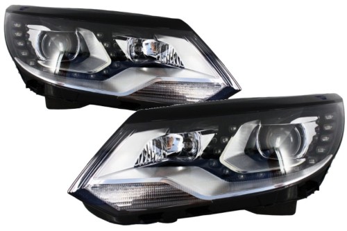 REFLEKTORY LED DRL VW TIGUAN MK I FACELIFT (2012-2015) OEM XENON DESIGN