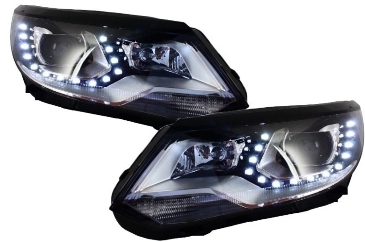 REFLEKTORY LED DRL VW TIGUAN MK I FACELIFT (2012-2015) OEM XENON DESIGN