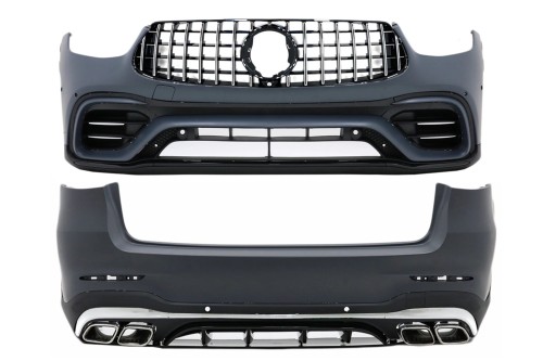 BODY KIT ZDERZAK DYFUZOR MERCEDES GLC SUV FACELIFT X253 20+ GLC63 AMG