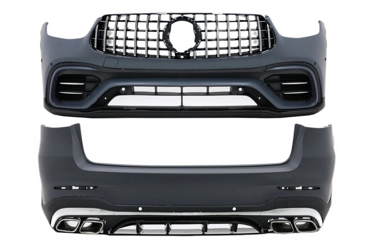 BODY KIT ZDERZAK DYFUZOR MERCEDES GLC SUV FACELIFT X253 20+ GLC63 AMG