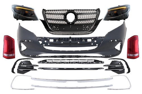 BODY KIT ZDERZAK PRZEDNI LAMPY KONWERSJA MERCEDES VITO W447 (2020-2024)