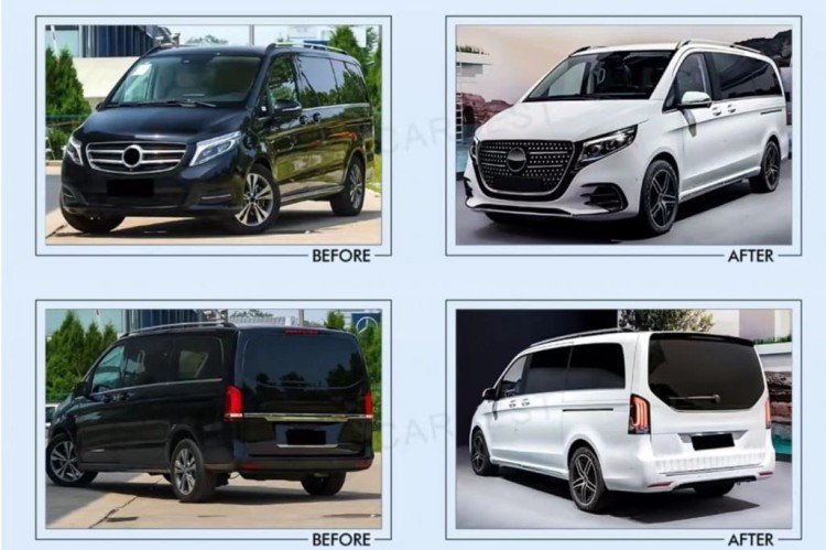 BODY KIT ZDERZAK PRZEDNI LAMPY KONWERSJA MERCEDES VITO W447 (2020-2024)