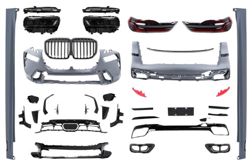BODY KIT ZDERZAK LAMPY KONWERSJA BMW X7 G07 (18-22) DO G07 LCI 2023