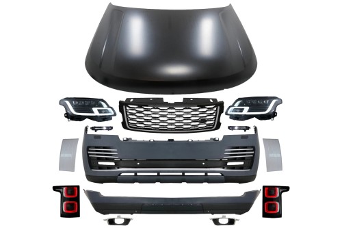 BODY KIT ZDERZAK LAMPY GRILL RANGE ROVER IV VOGUE SUV L405 13-17 LOOK 2018