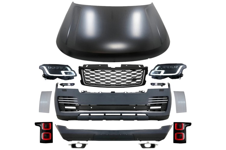 BODY KIT ZDERZAK LAMPY GRILL RANGE ROVER IV VOGUE SUV L405 13-17 LOOK 2018