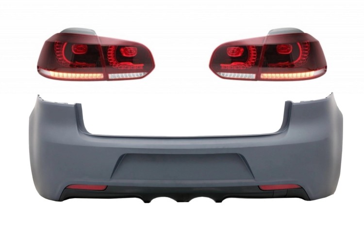 ZDERZAK TYLNY LAMPY FULL LED VW GOLF VI (2008-2013) R20 DESIGN