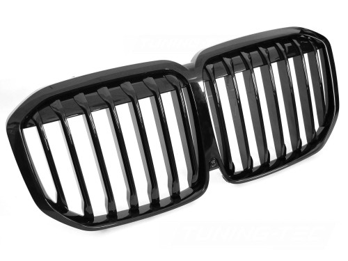 NERKI GRILL ATRAPA CZARNY POŁYSK BMW X7 G07 18-22