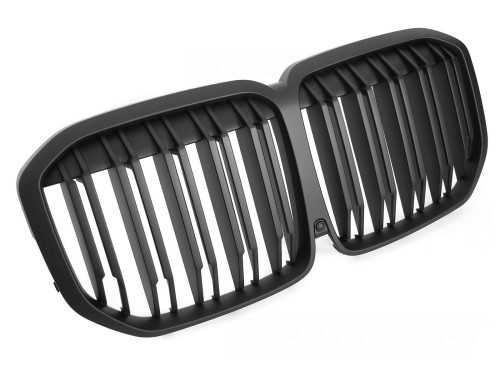 NERKI GRILL ATRAPA MATT BLACK DOUBLE BAR BMW X7 G07 18-22