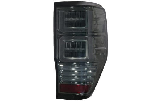 TYLNE LAMPY LED FORD RANGER (2012-2018) DYNAMICZNE KIERUNKOWSKAZY SMOKE