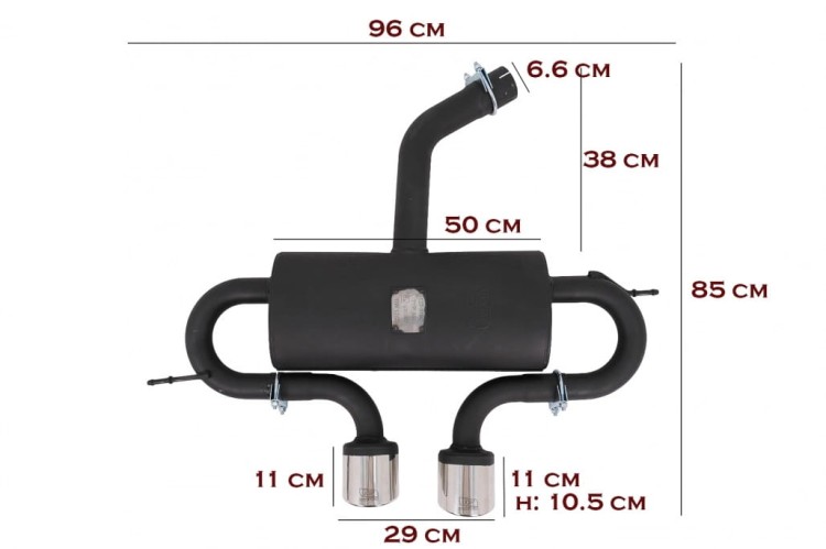 ZDERZAK TYLNY LAMPY LED VW GOLF 6 VI (2008-2013) R20 DESIGN