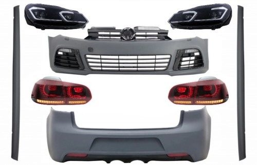 BODY KIT ZDERZAK LAMPY DYFUZOR VW GOLF VI 6 MK6 (2008-2013) R20 DESIGN